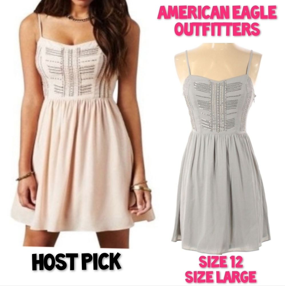 American Eagle Dress Size 12 Bead Embellished NWOT - Picture 1 of 9